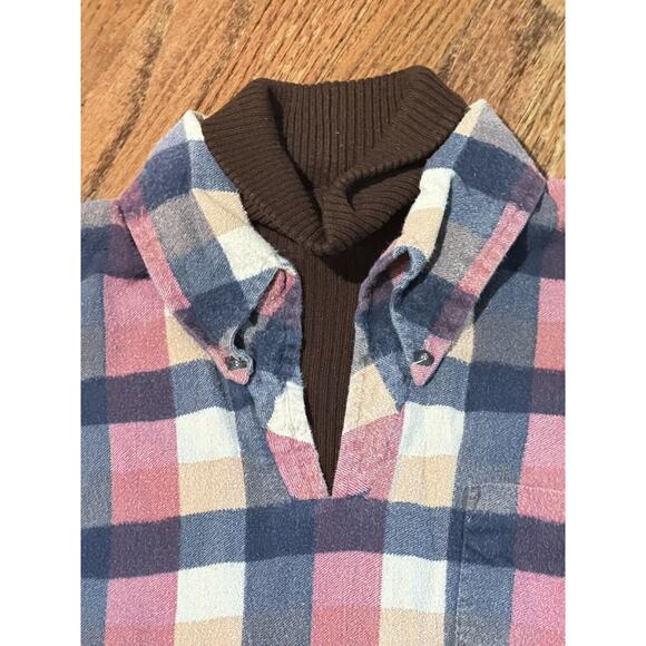 Vintage 1970's David Harrison Mod Dr Spock Knit Turtleneck Shirt Unisex Size M - Picture 2 of 3